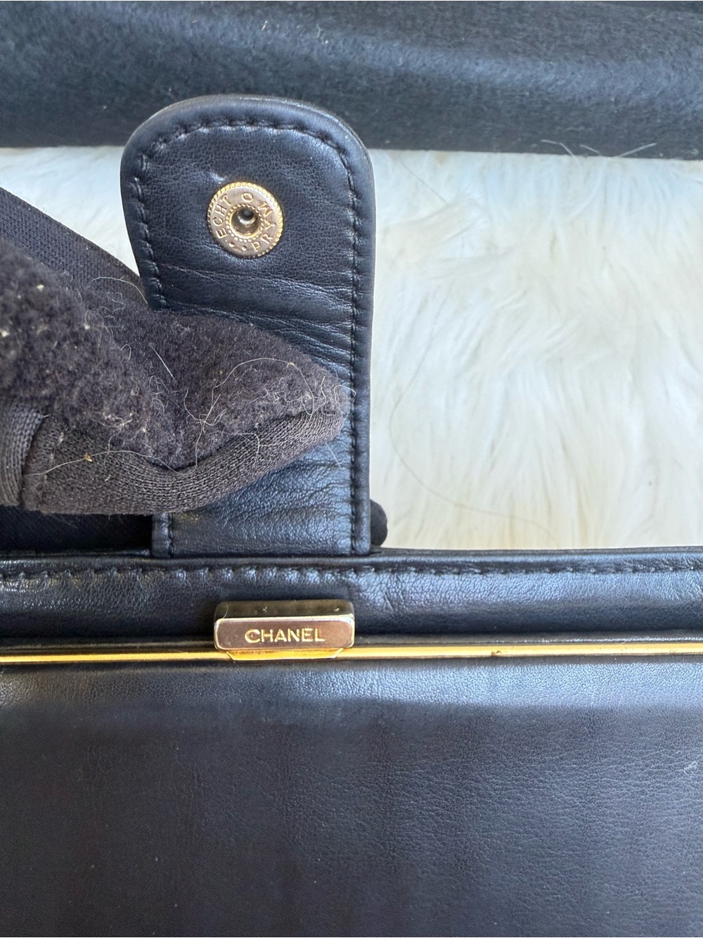 CHANEL Black Caviar Leather long Wallet with Embossed CC/ gift box - Picture 8 of 13